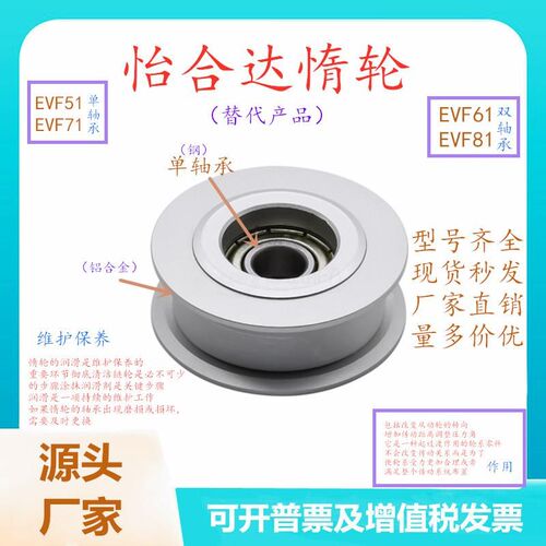 同步惰轮EVF51-W10-D25/EVF61-W26-D40 MXL/XL/L/H 背面张紧型