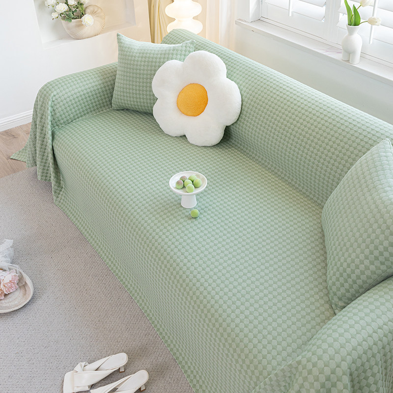 凉感豆豆冰丝沙发盖布夏季全包万能直排沙发套罩2024新款夏天盖巾,居家布艺,沙发套,淘宝优惠券,粉丝福利购,淘宝优惠卷