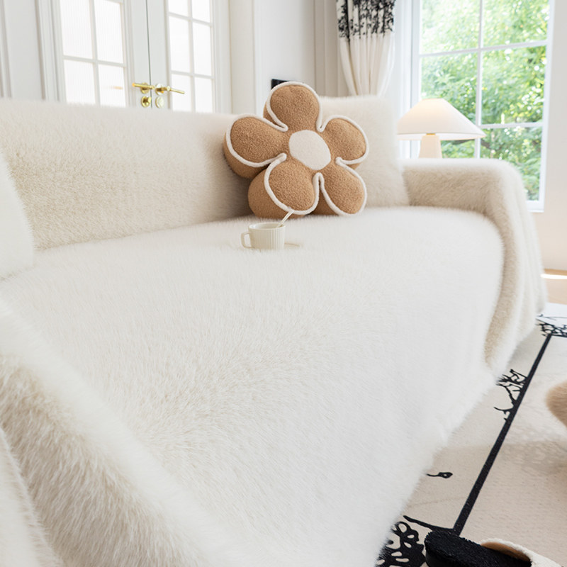 网红兔毛绒沙发盖巾冬季防滑坐垫子皮全盖布2025新款加厚沙发套罩,居家布艺,沙发套,淘宝优惠券,粉丝福利购,淘宝优惠卷