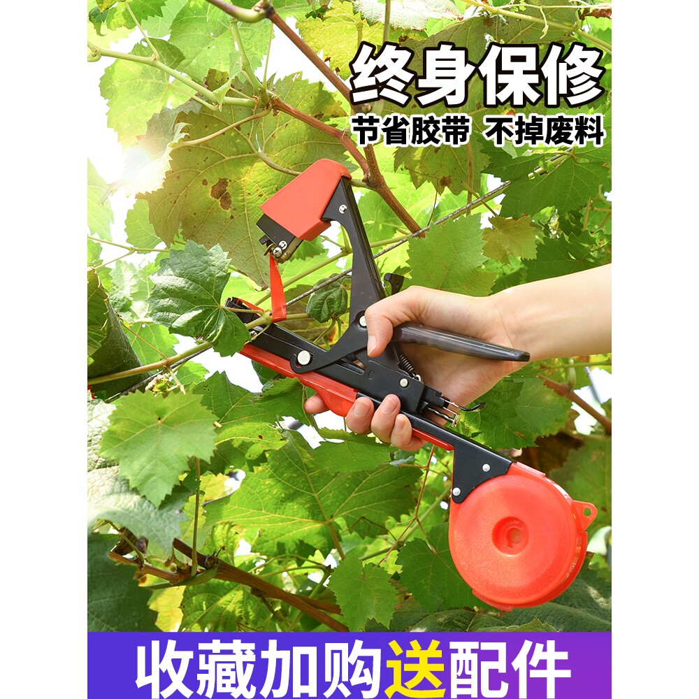 德国进口新款农用番茄西红柿绑枝机绑蔓器钉子葡萄捆绑机神器胶带