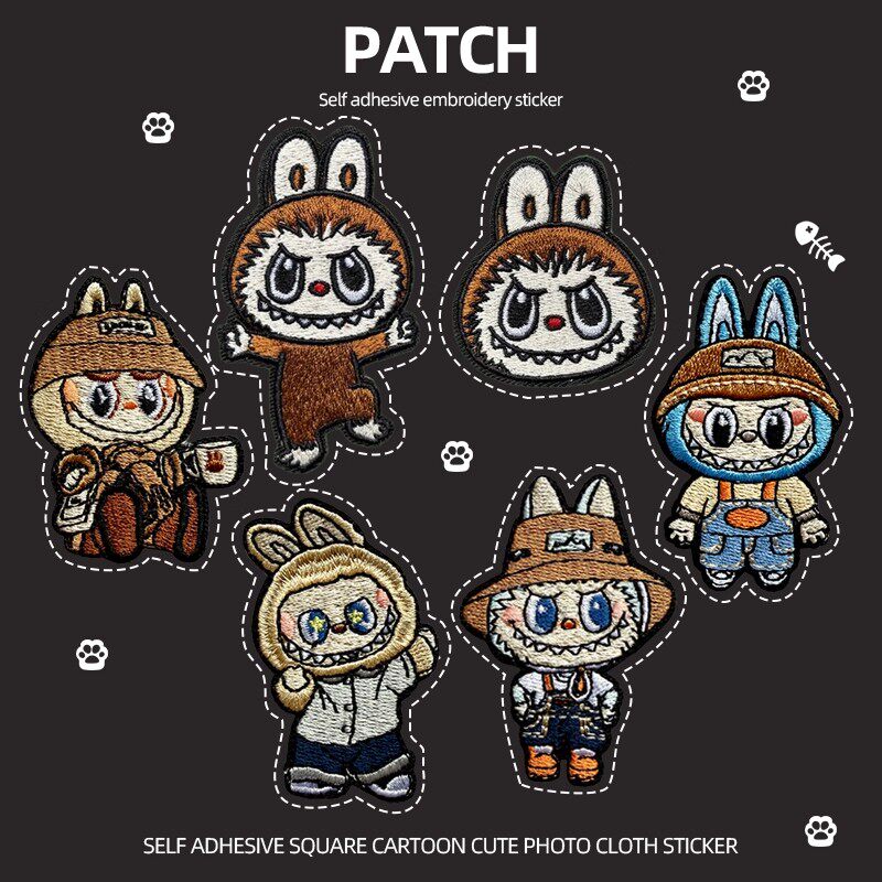 卡通刺绣儿童卡通动物布贴衣服包羽绒服装饰贴修补贴diy补丁贴,居家布艺,布贴,淘宝优惠券,粉丝福利购,淘宝优惠卷