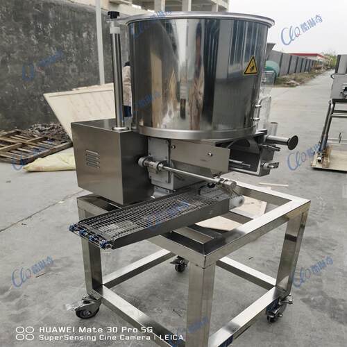 商用全自动汉堡肉饼成型机 碎肉泥重组肉饼设备 鱼肉饼机自动肉饼
