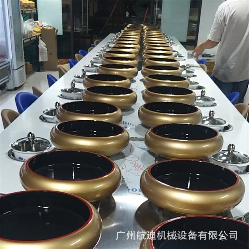 厂家供应旋转寿司拉带回火寿司设带操作间助备转回转火锅设备自锅