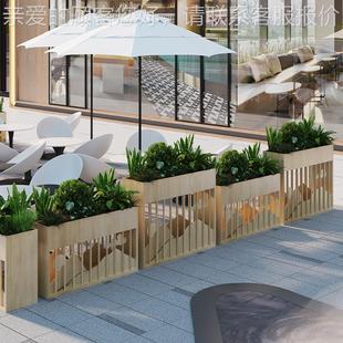 断花箱断户71外花箱隔仿真绿植景造植物栅栏花槽假花隔铁艺室外花