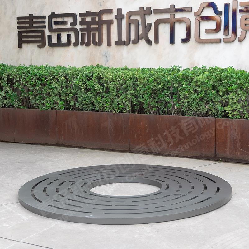 树篦板子树池盖板护树AAT市政园林护树树锌板道路镀板篦子树围子