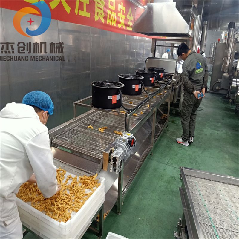 小酥肉裹粉油炸流水线 锅包肉挂浆油炸生产线 小黄鱼油炸机