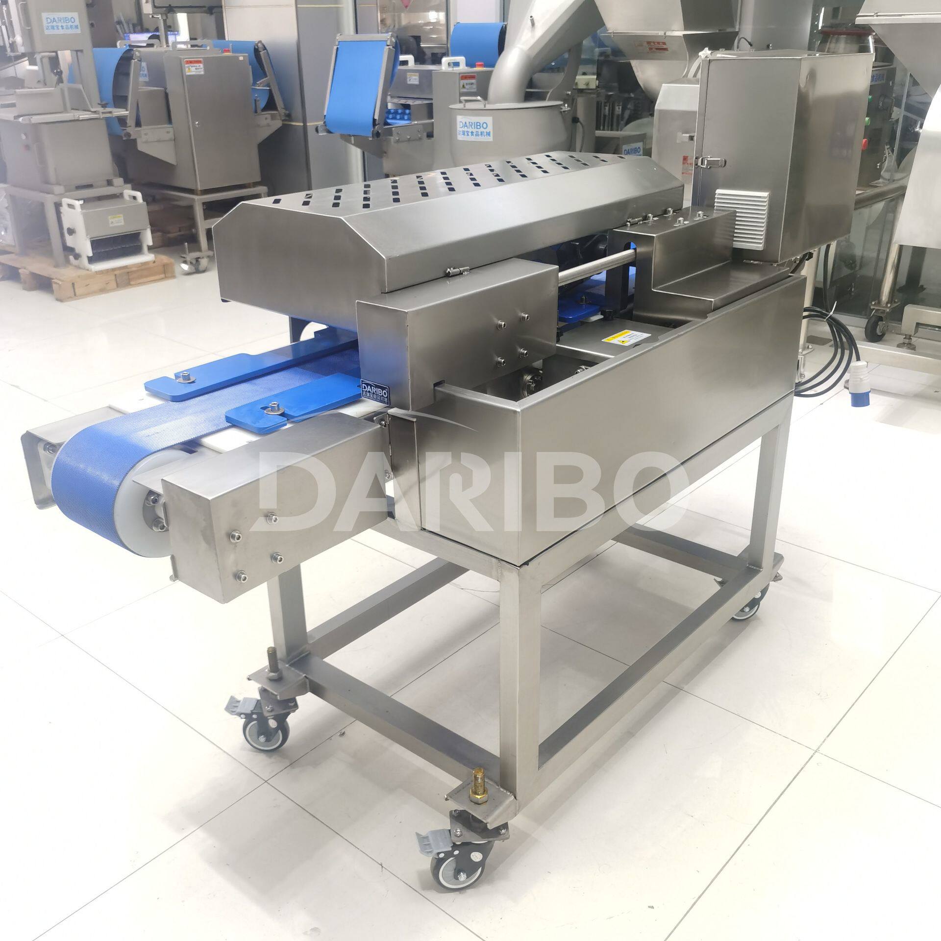L厂家直销全自动鲜肉切片机 水平式五花肉开片机厨房饭堂商用设备