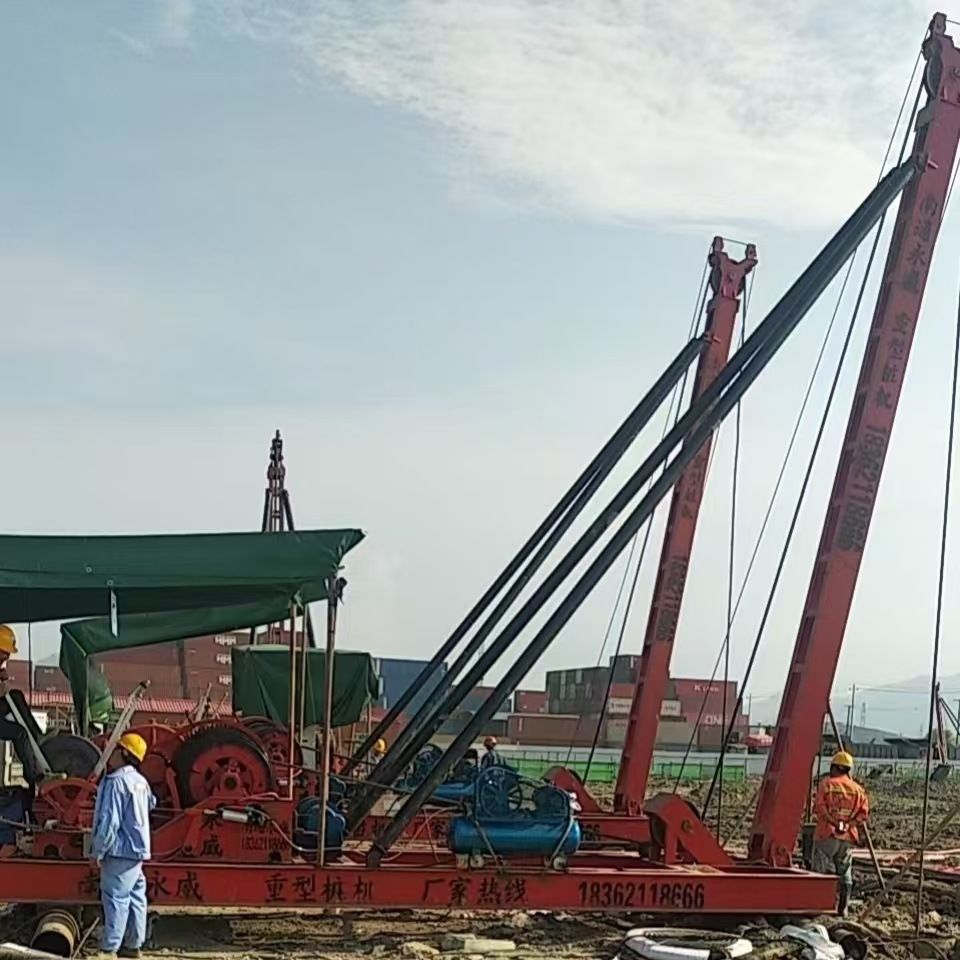 冲孔打桩机全套设备出口乍得冲击钻机清关报关