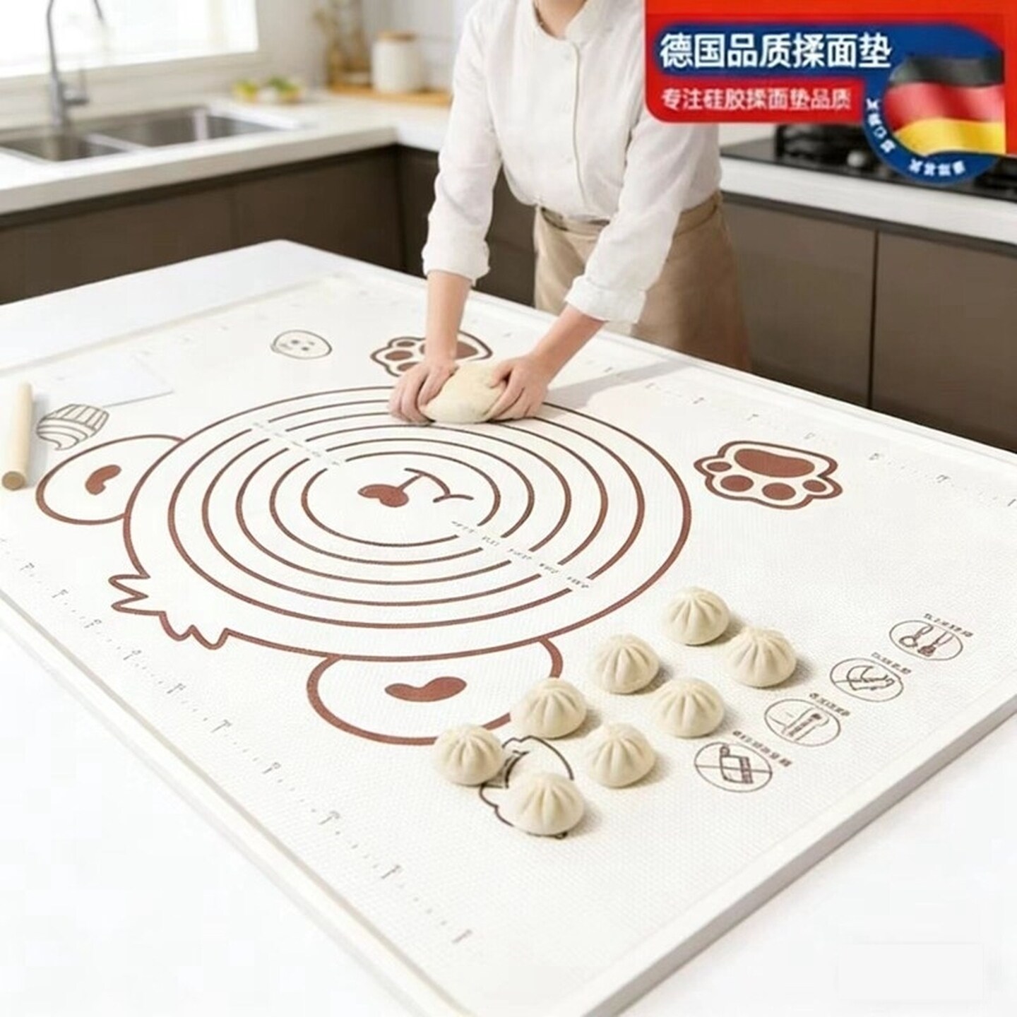 硅胶揉面垫家用和面板擀面垫子烘焙案板加厚大号特大不粘面包饺子