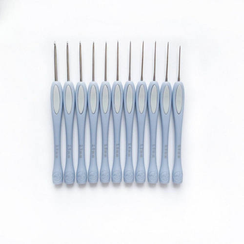 沪牌钩针 圆尾防滑塑柄钩针毛线编织材料包勾针工具套装居家日用