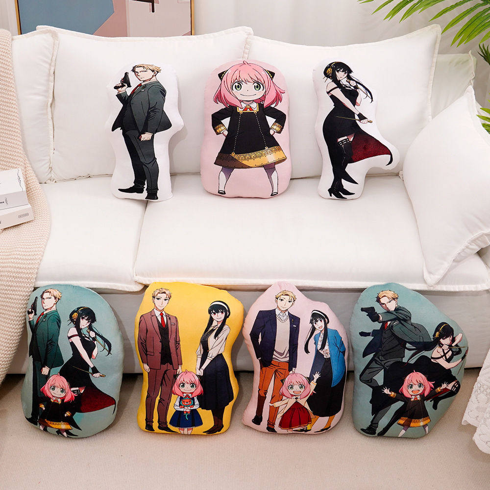 2025动漫抱枕约尔阿尼亚毛绒黄昏装饰靠垫二次元可爱家居软绒玩偶