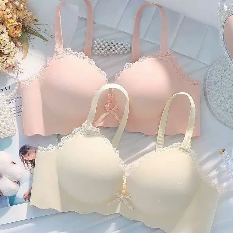 无痕内衣女夏薄款套装无钢圈小胸聚拢上托收副乳防下垂少女文胸罩