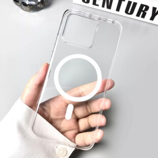 冰透高级感奢华轻奢风适用小米17手机壳新款 15pro超薄裸机感pc小米14u透明硬外壳小米17promax保护壳磁吸充电