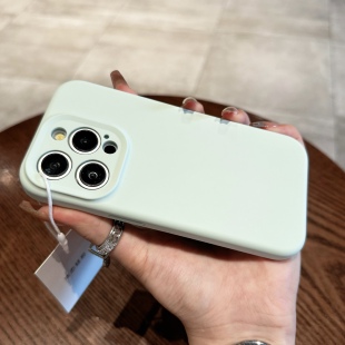 软糯高级感适用苹果16promax手机壳iPhone15pm液态硅胶17pro软套简约14pm液体简约纯色13pro镜头全包防摔情侣