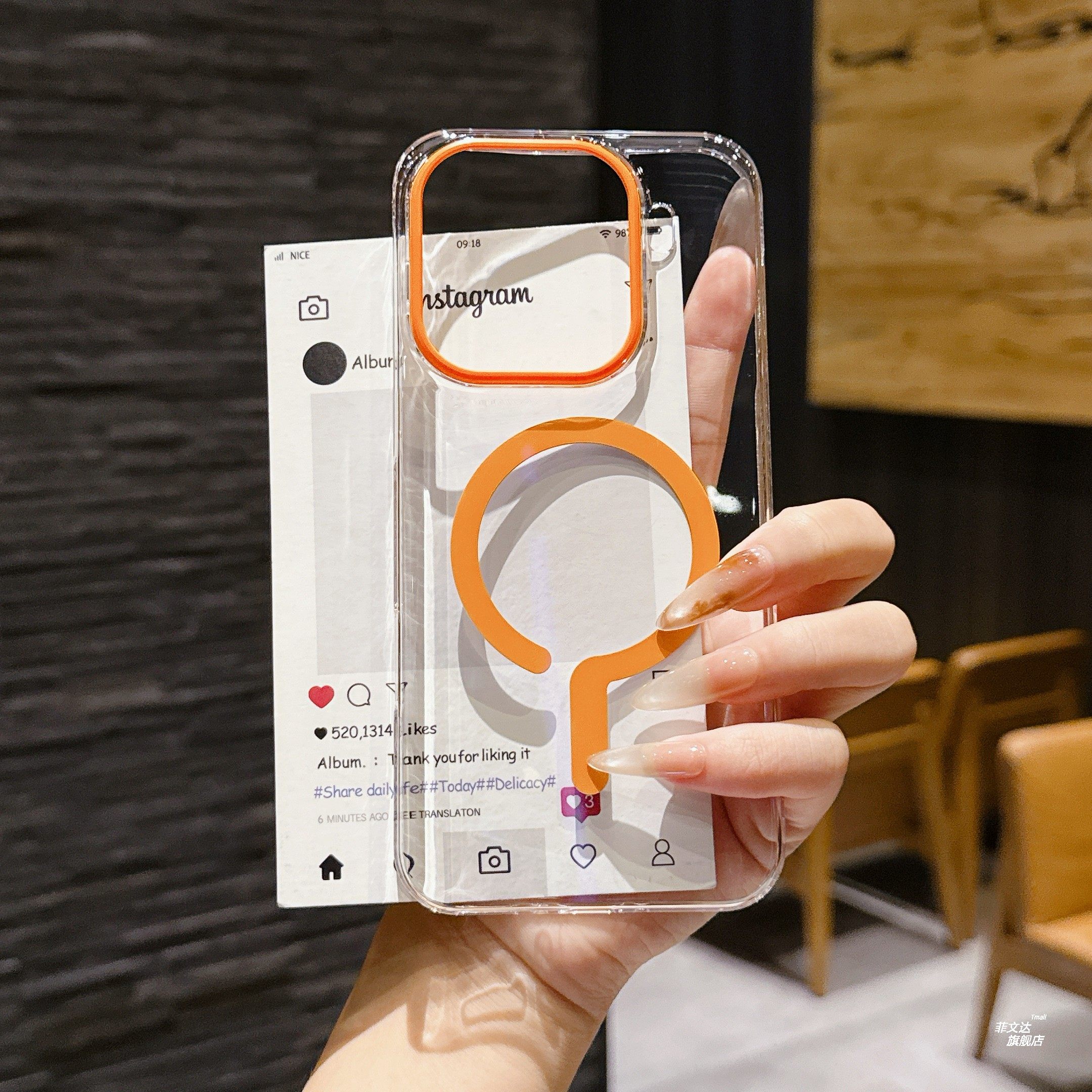 小众简约适用oppoFindx9pro手机壳透明磁吸OPPOfindx9轻薄高级感findx8pro情侣时尚PC硬壳x8s保护套x8UItra