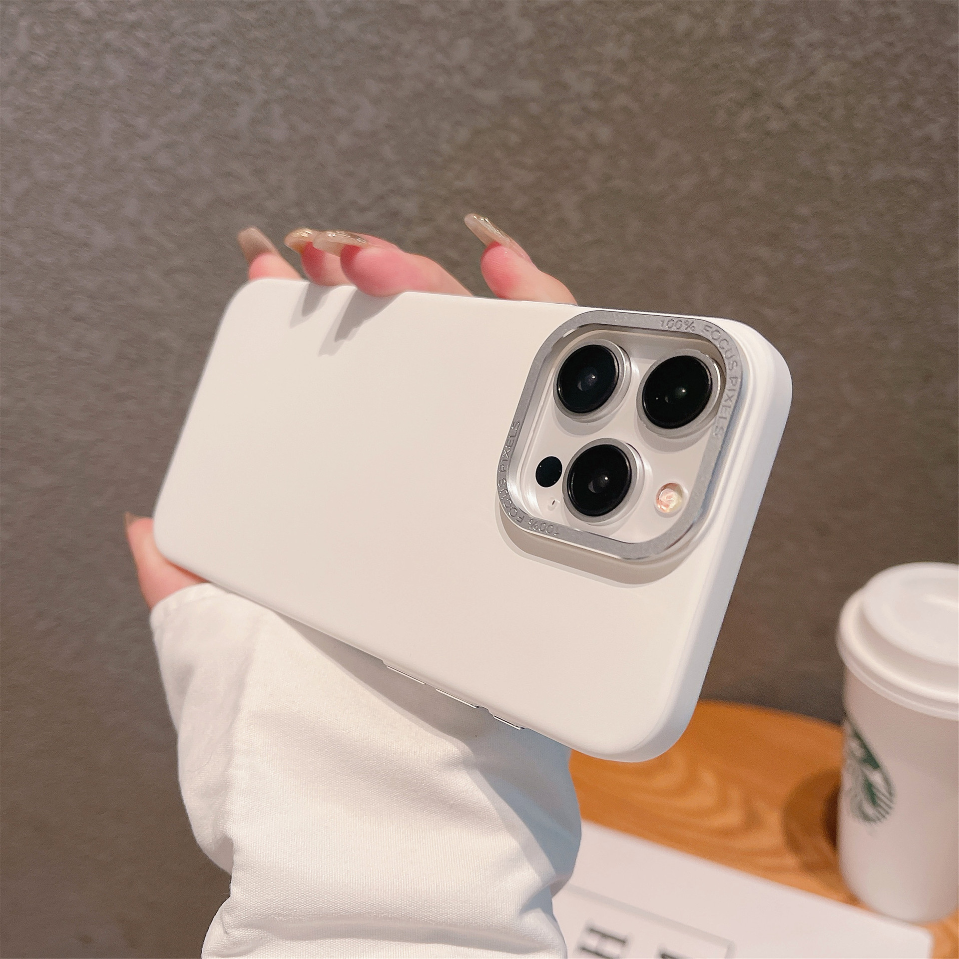 ins金属高级感适用苹果16pro手机壳新款肤感磨砂高级感iPhone14/15promax超薄不粘指纹16pm耐脏13promax女生