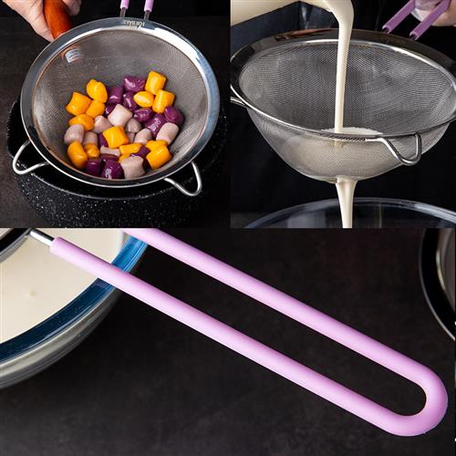 法焙客多功能漏网勺 304不锈钢30目面粉筛子糖粉筛网 烘焙工具