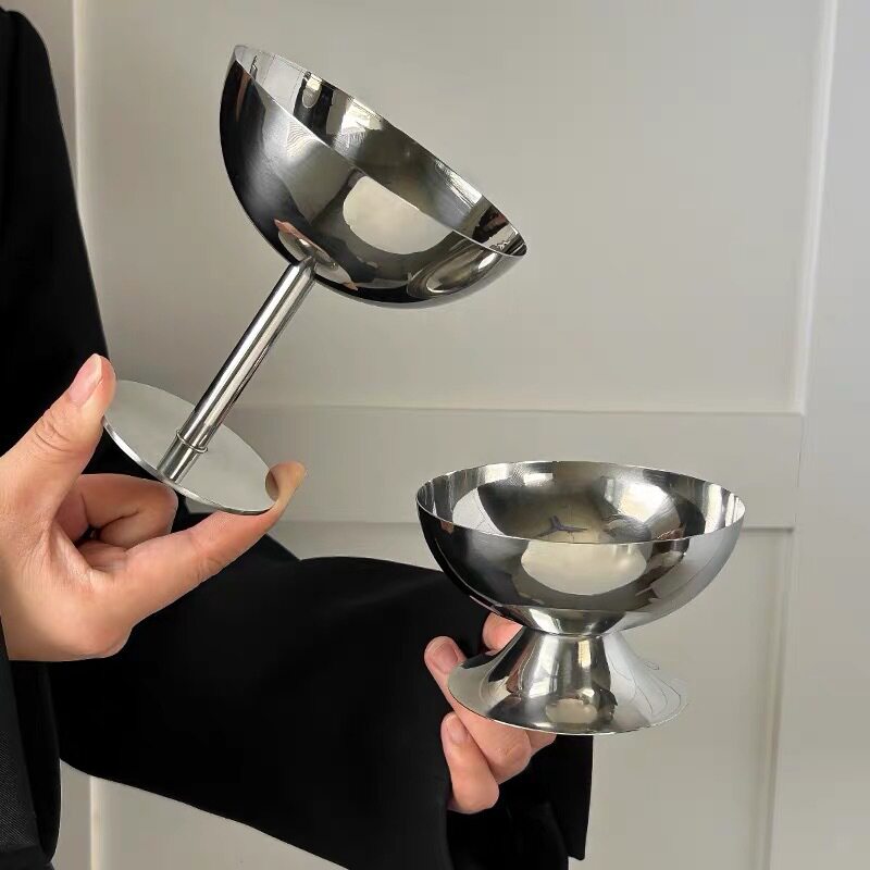 304 high-quality stainless steel ice cream cup, snowball cup