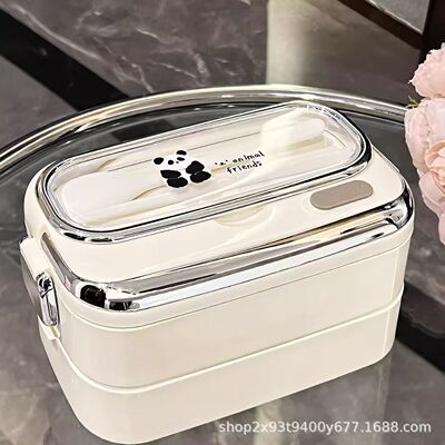 Portable Lunch Box Stainless Steel Bento Box With Tableware