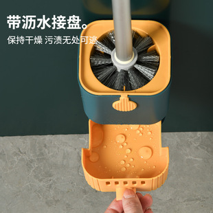 厕所卫生间清洁刷洗厕长柄刷带沥水盒免打孔可挂墙式马桶刷