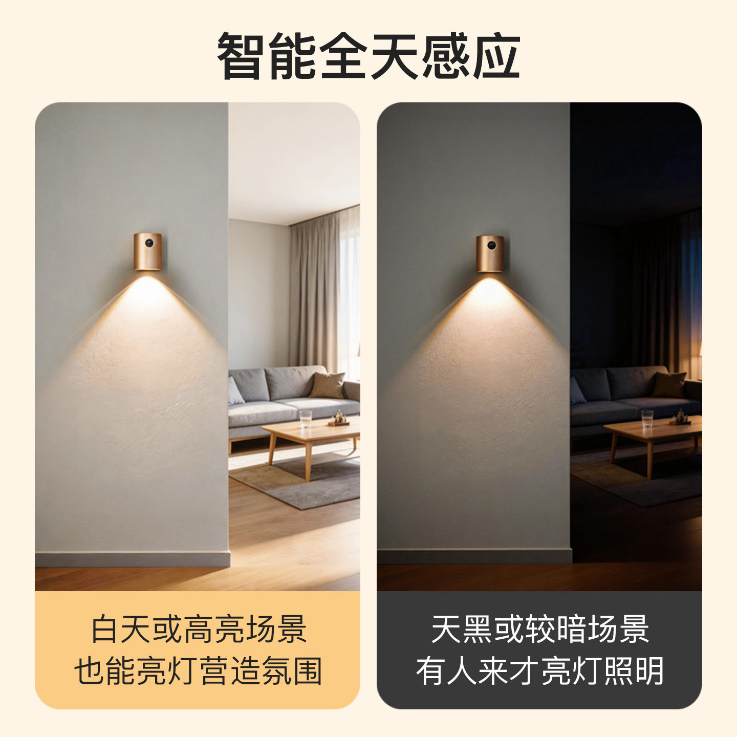 新款智能人体感应灯led充
