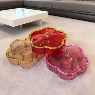 摩登主妇玻璃水果盘客厅茶几家用沙拉碗高端精致高颜值水果碗盘子