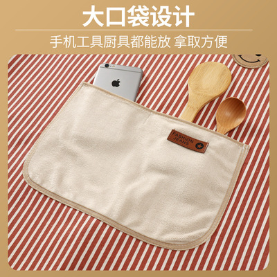 罩衣女新款秋冬工作服长袖围裙家用厨房做饭加厚围腰外反穿洋气男