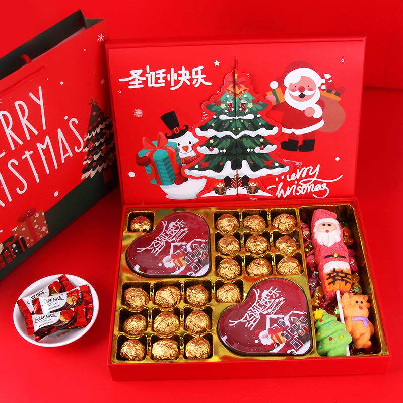 典趣圣诞巧克力糖果礼盒装圣诞节送女生礼物商超休闲小零食品特惠