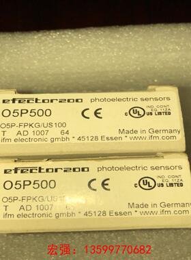 [宏强工控]易福门IFM光电开关 O5P500 O5P-FPKG/US1-议价