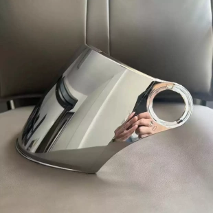頭盔鏡片防水防霧通用防曬防紫外線摩托車頭盔配件防護面罩護目鏡