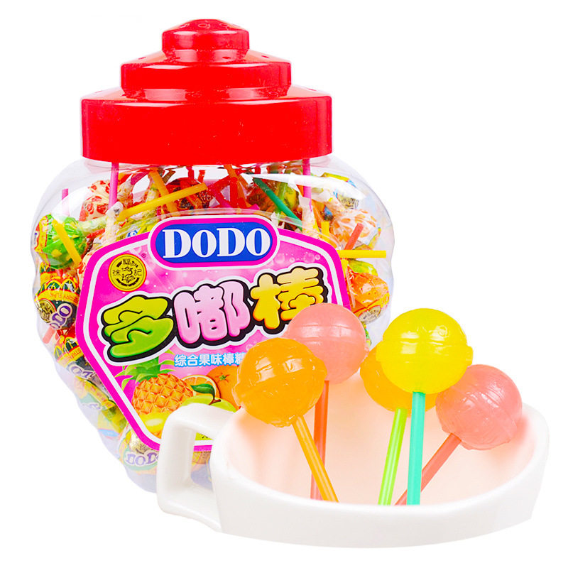 徐福记水果味棒棒糖dodo多嘟棒桶装娱乐场游乐场糖果机小零食