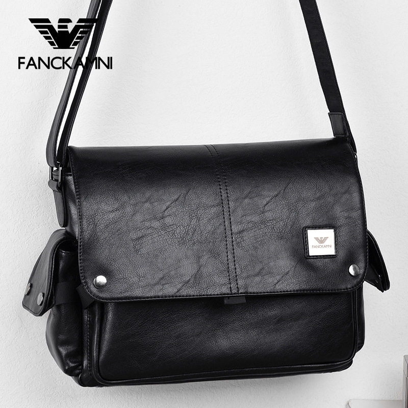 凯瑞玛尼男包单肩包时尚邮差包6001斜挎轻便邮差风格背包大容量