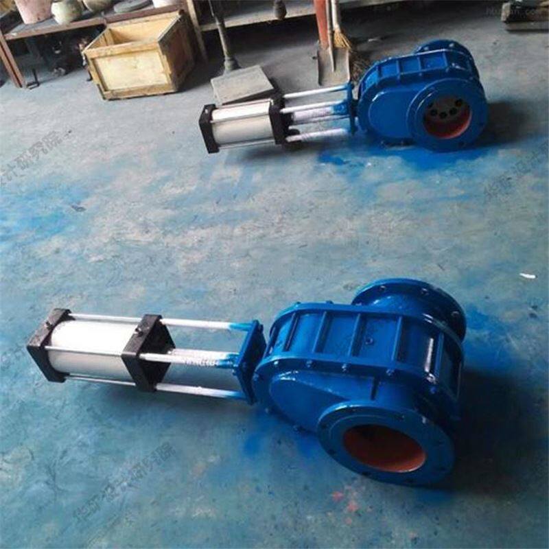 检修方便双闸板气动出料阀 开关灵活z644tc陶瓷平行双闸板闸阀