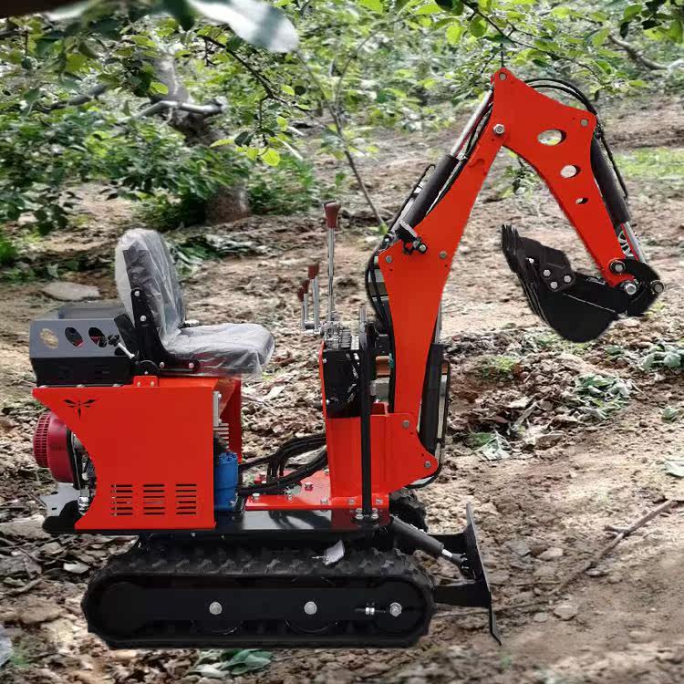 农用小型挖掘机绿化市政室内破碎工程施工一机多用ht08小型挖掘机