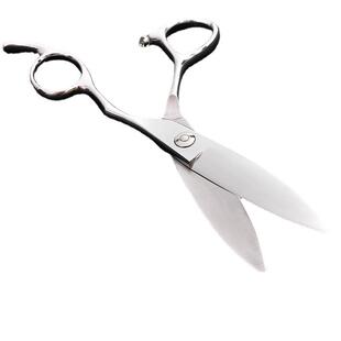 6.0寸440C理发剪刀柳叶切片个性 大滑刀胖胖美发剪可刻名logo