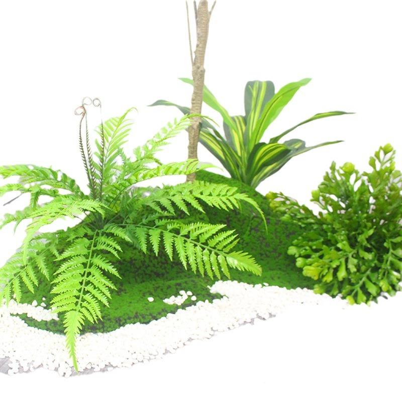 -仿真植组合套装家居装饰盆栽大厅道内橱楼窗布景室大型假绿树摆