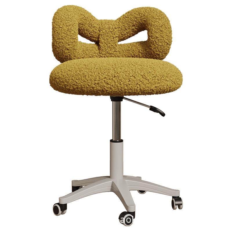 化妆椅靠背家用奶油风梳妆台椅子女生卧室蝴蝶椅网红简约美甲凳子