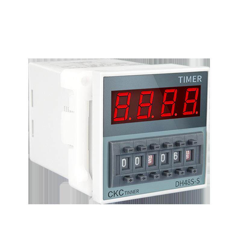 源煌数显时间继电器DH48S-S1Z2Z循环控制时间延时器220V24V380V