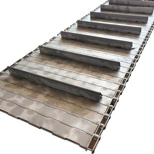 304不锈钢链板流水线烘干清洗板带镀锌工业传动板式链输送带