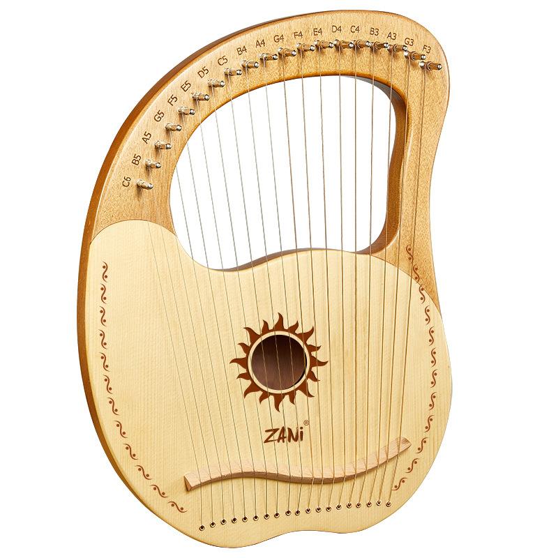 19弦莱雅琴lyre16音便携式迷你箜篌里拉琴乐器小竖琴厂家