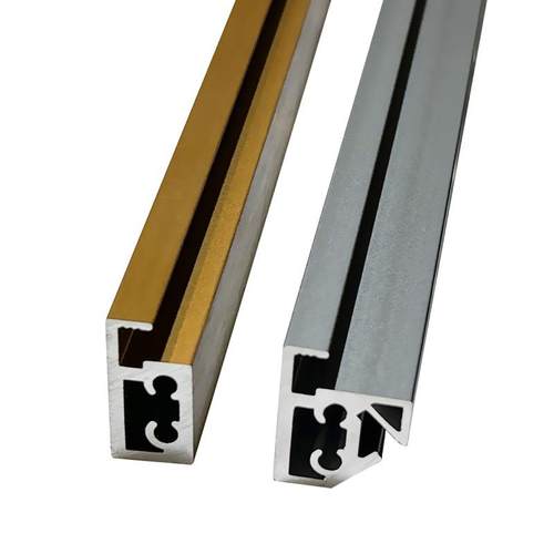 极简四面发光包边25mm书柜酒柜衣柜分层隔板铝型材铝框玻璃层板