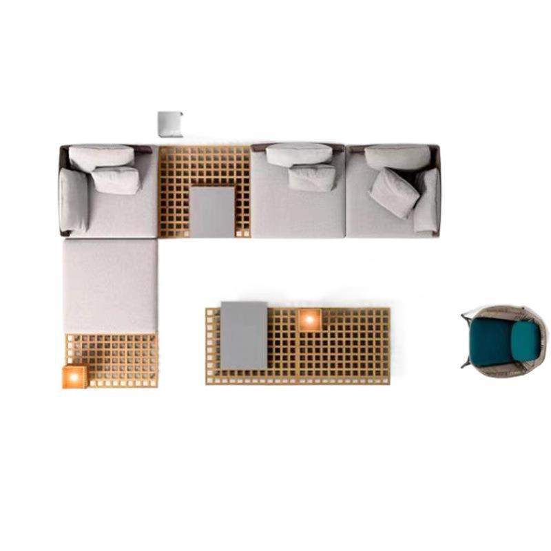 户外藤编沙发组合躺椅庭院室外别墅阳台藤椅防水休闲柚木沙发家具,住宅家具,户外沙发,淘宝优惠券,粉丝福利购,淘宝优惠卷