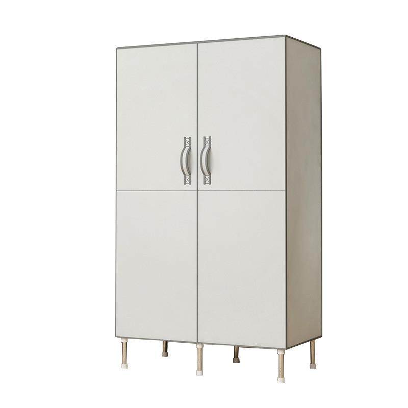 双开门型折叠简易布衣柜加厚加粗19mm钢管单人收纳衣橱