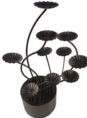 创意干冰花架树酒店餐厅会所酒吧摆盘荔枝虾球装饰甜品组合餐具