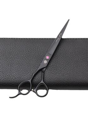 紫龙7寸黑色直剪宠物剪刀美容平剪左手剪刀左撇子美容师狗狗剪毛