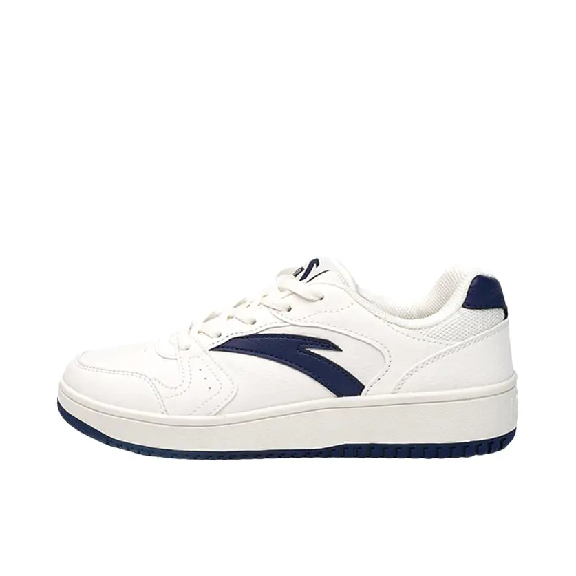 安踏板鞋男2025秋季新款元年熊猫鞋耐磨皮面厚底休闲运动鞋