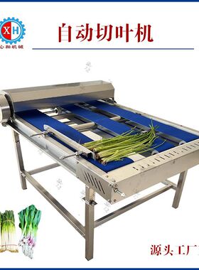 调速型蔬菜切根机大型芹菜切根设备不锈钢大葱切叶机定制