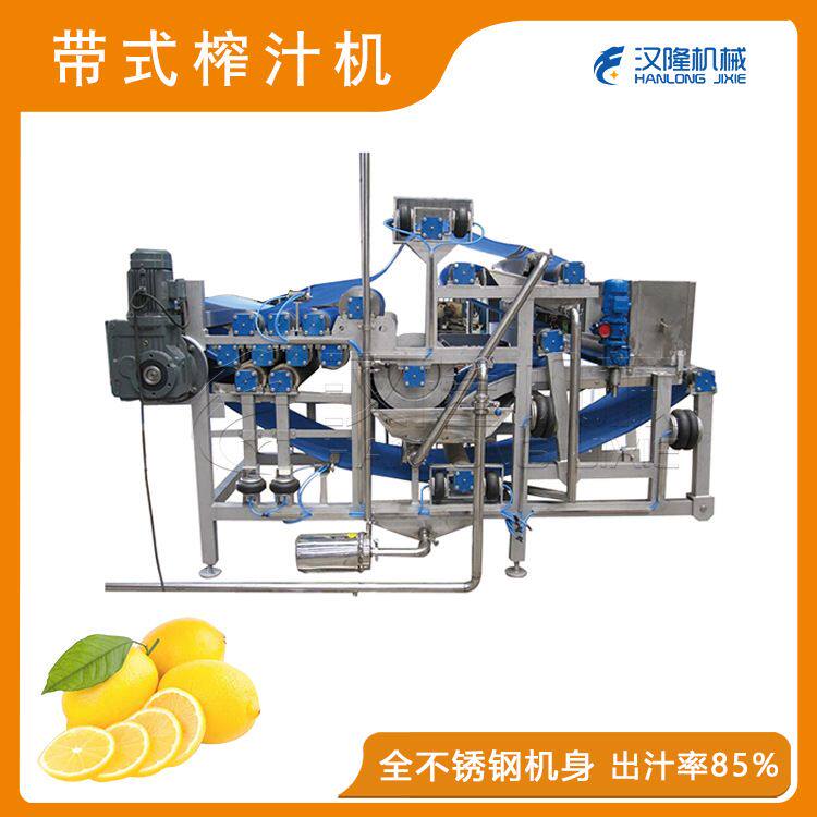 果蔬工厂直销大型工业榨汁机设备柠檬汁压榨脱水机水果带式榨汁机