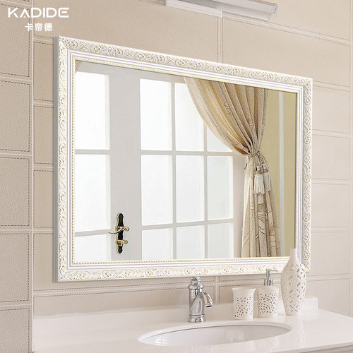 卡帝德北欧风实木浴室镜