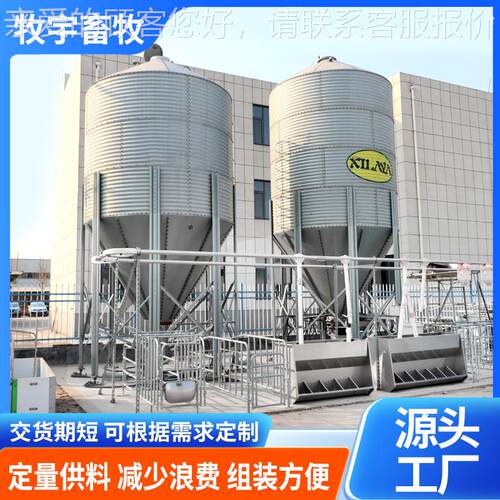 殖场HRD自动料线鸡饲储舍猪舍自动喂料系统存罐养料大容量热镀锌